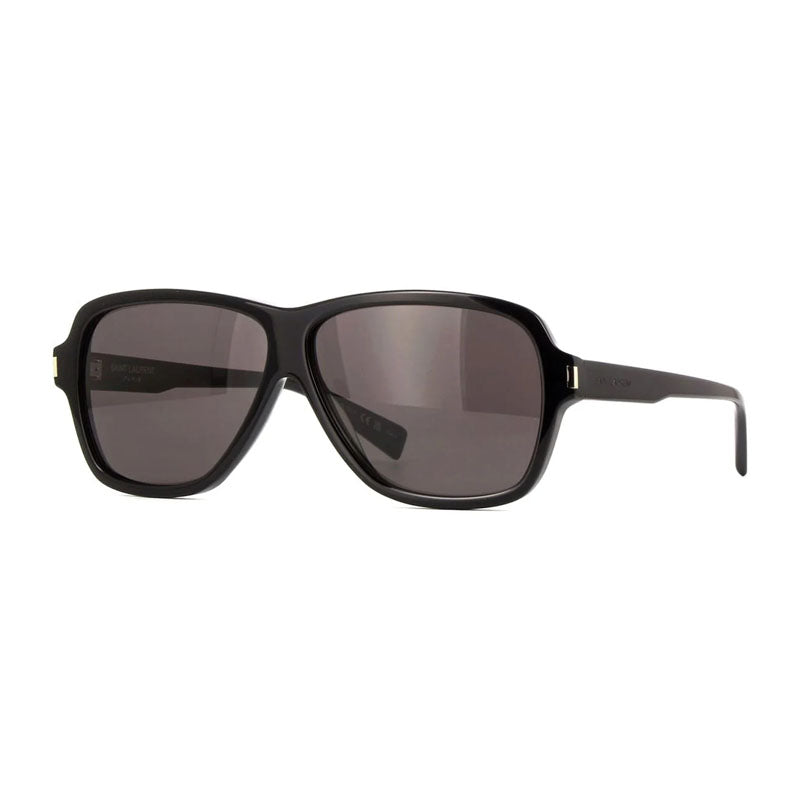 Saint Laurent Sunglasses Aviator Full Rim, Havana Frame And Grey Lens Sl609Carolyn002