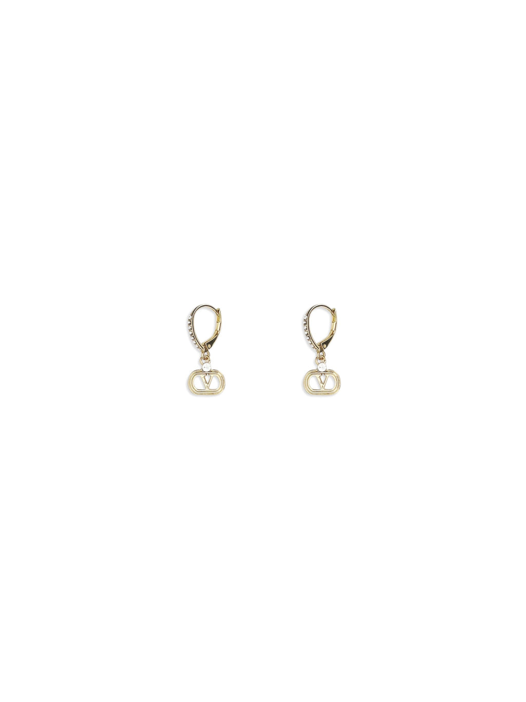 Valentino Garavani Women Ovalette Earrings In Metal And Swarovski® Crystals