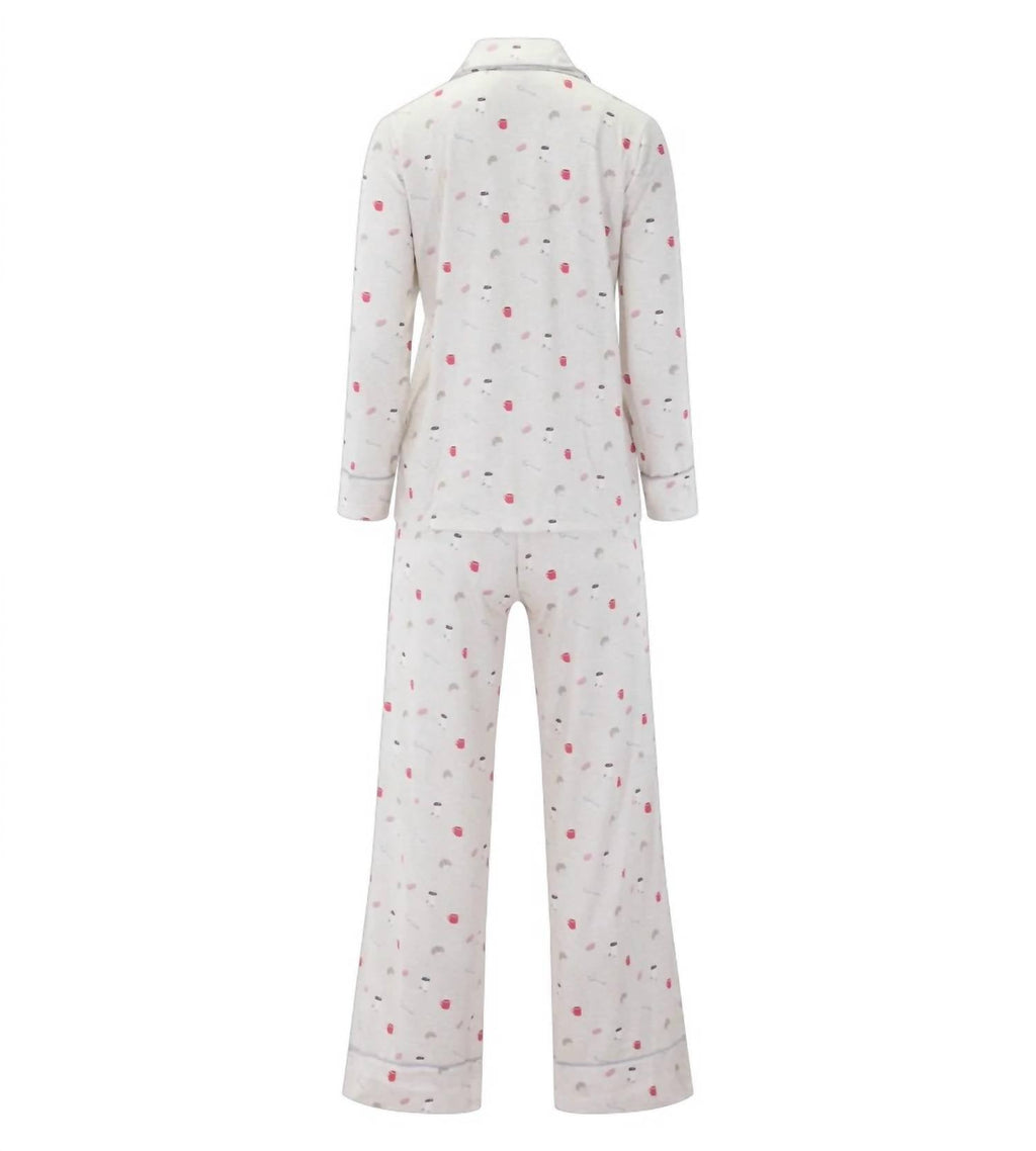 Flora Pillowsoft Sleep Set In Brunch Print