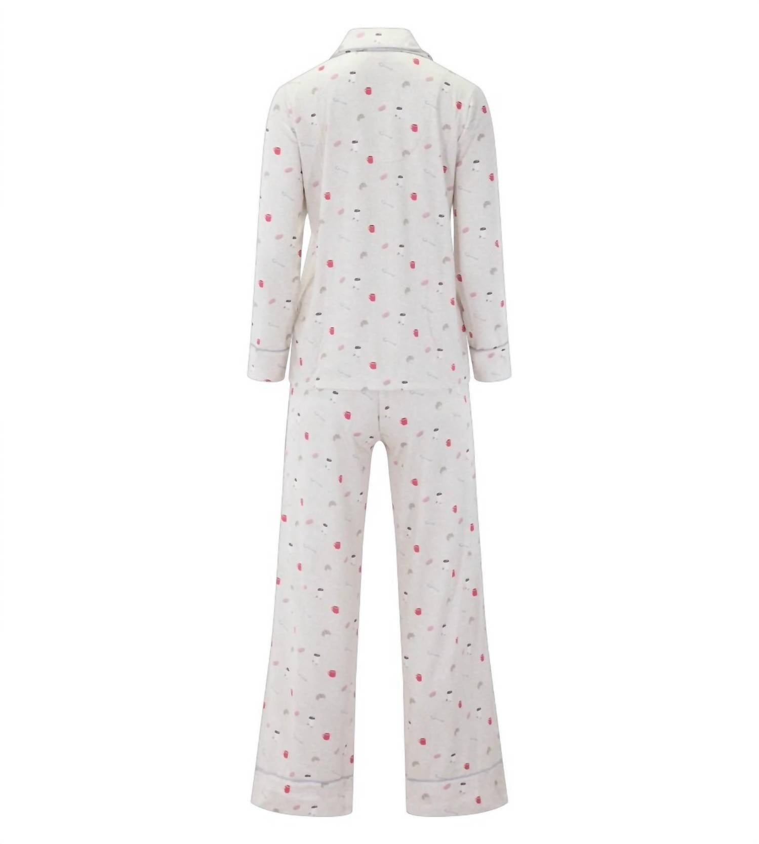 Flora Pillowsoft Sleep Set In Brunch Print