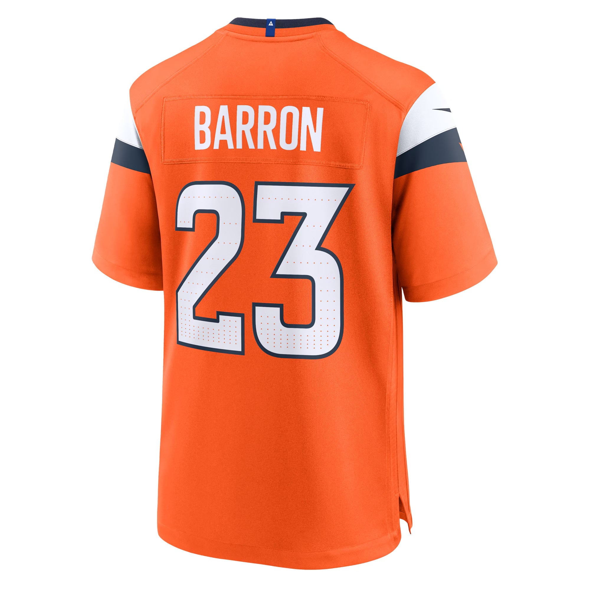 Denver Broncos Jahdae Barron Orange Team Game Jersey