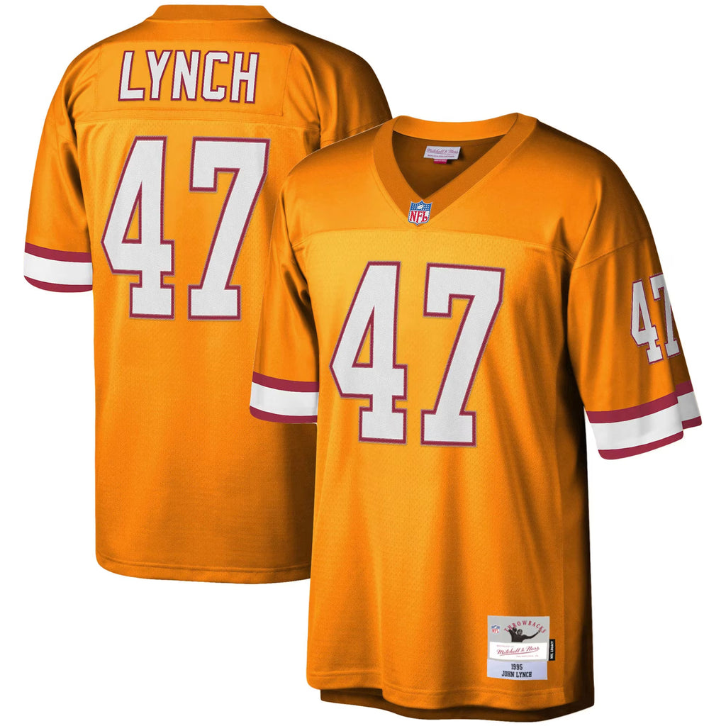 Tampa Bay Buccaneers John Lynch Mitchell & Ness Orange Big & Tall 1995 Legacy Retired Player Jersey