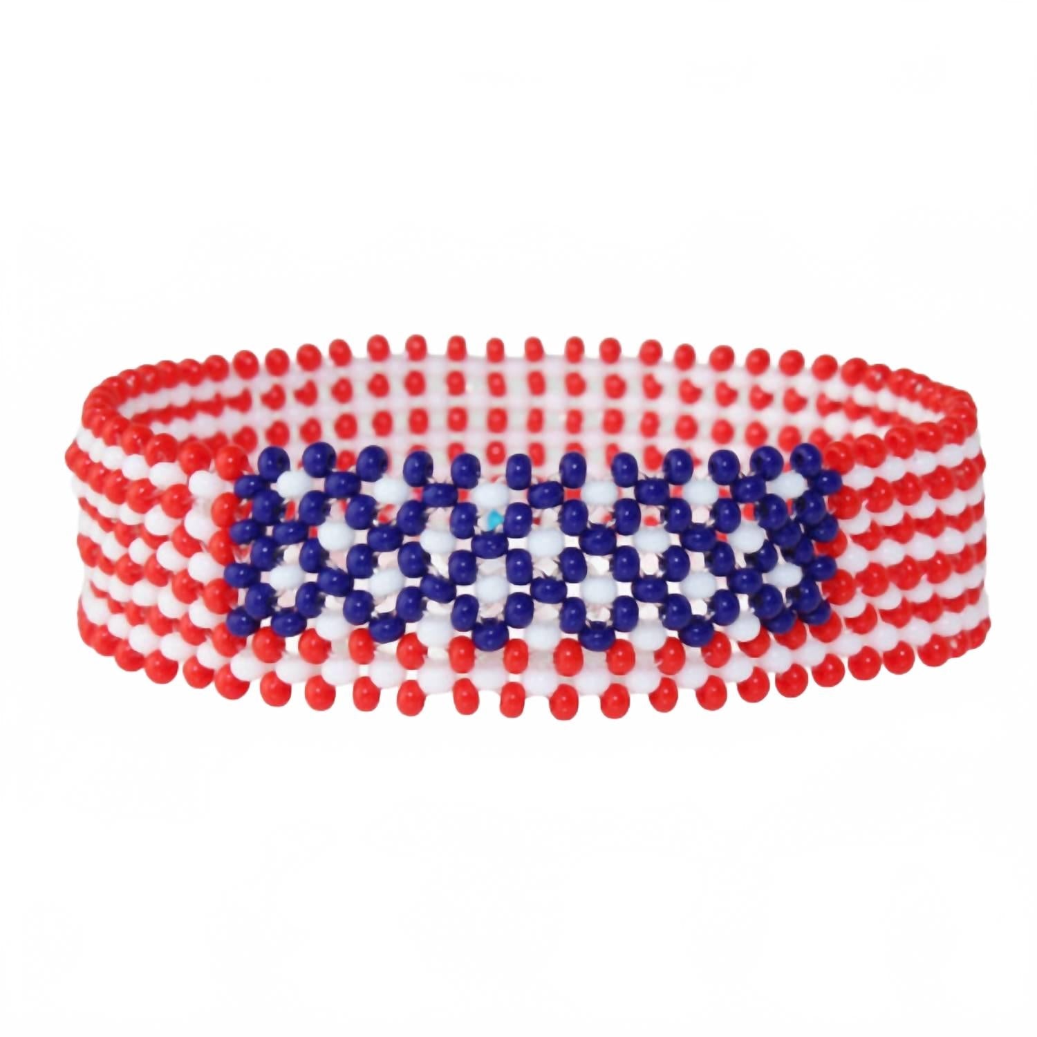 Unisex United States Of America Bracelet In Usa Flag