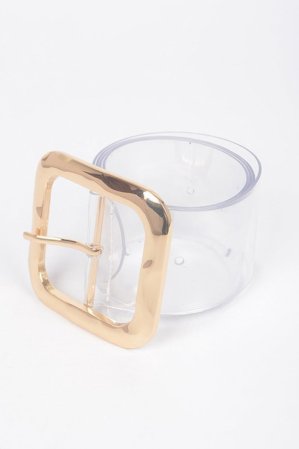 Transparent Metal Buckle Belt