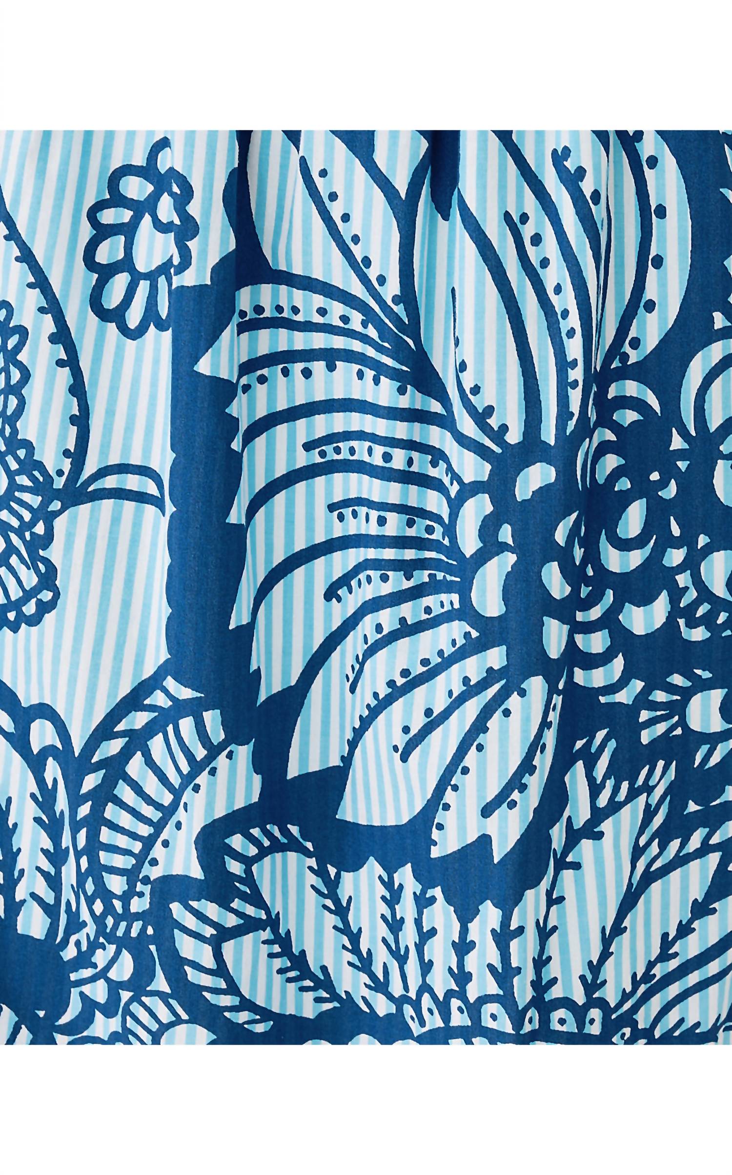 Hadly Short Sleeve Maxi Dress In Starlight Navy Proud As A Peacock Stripe