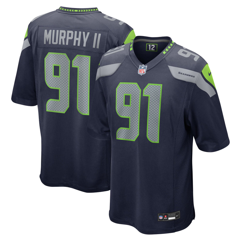 Seattle Seahawks Byron Murphy II College Navy Player Game Jersey