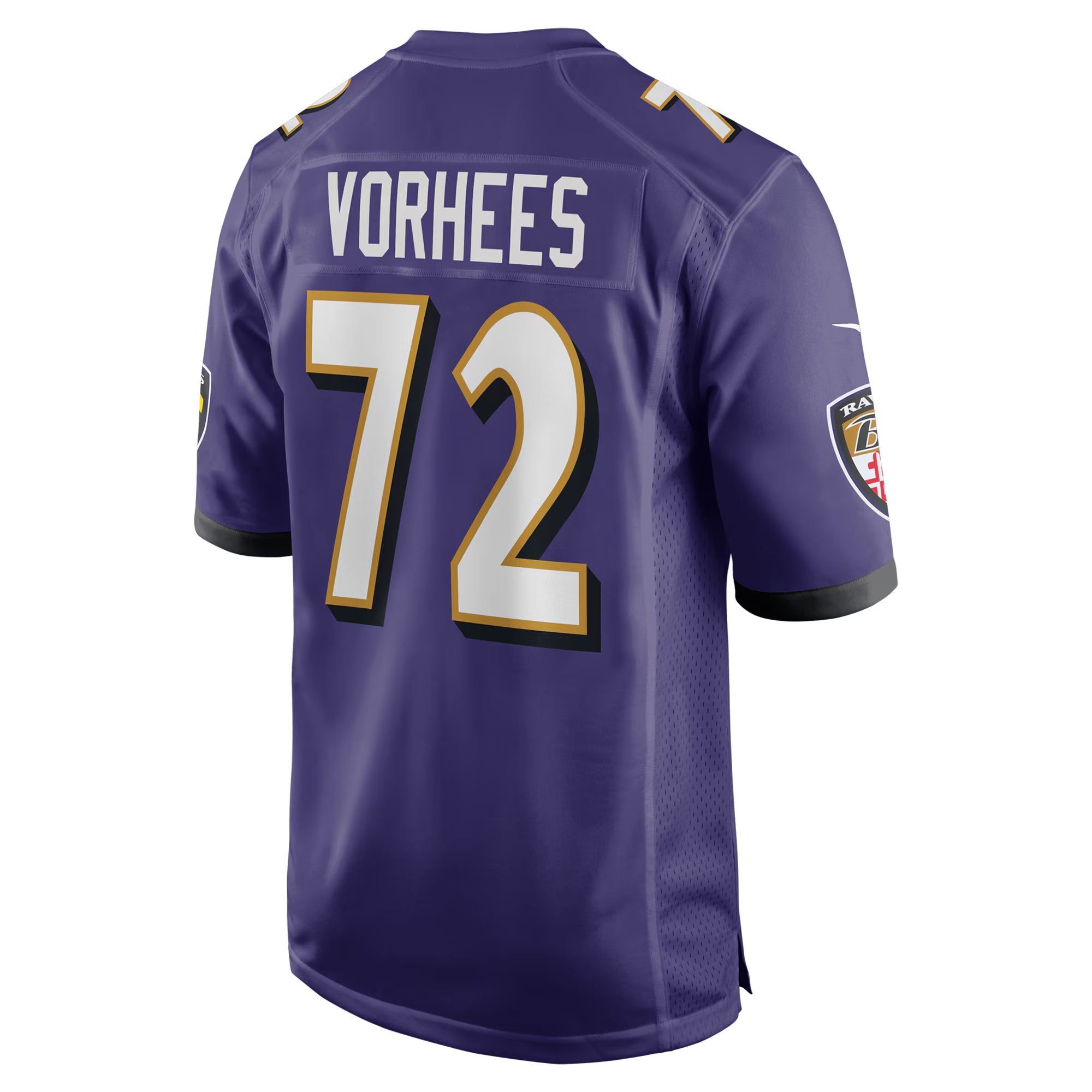 Baltimore Ravens Andrew Vorhees Purple Team Game Jersey