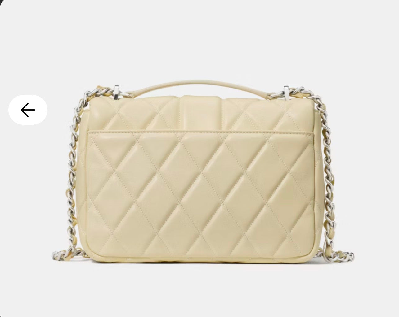 NWT Kate Spade Carey Quilted Leather Small Flap Crossbody Bag Lemon Fondant
