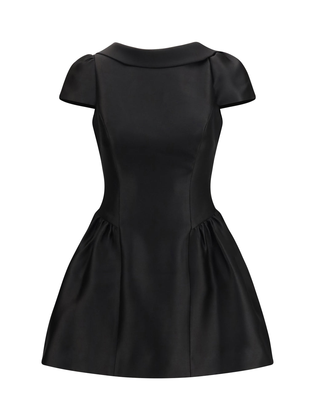 Self-Portrait Women Short Taffeta Dress With Collar