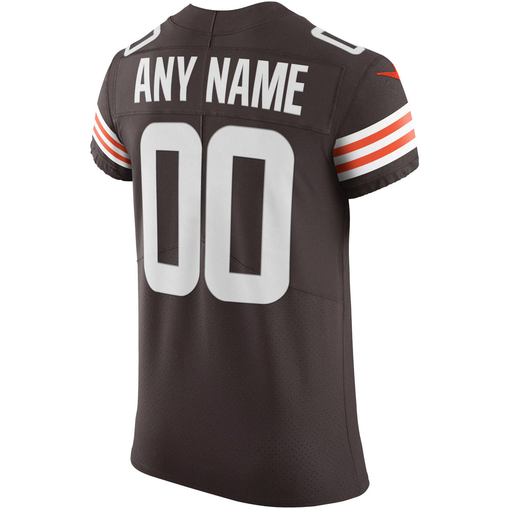 Cleveland Browns Brown Vapor Elite Custom Jersey