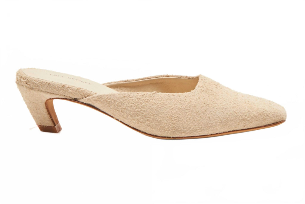 Women's Avenue Heel In Sand Hairy Suede