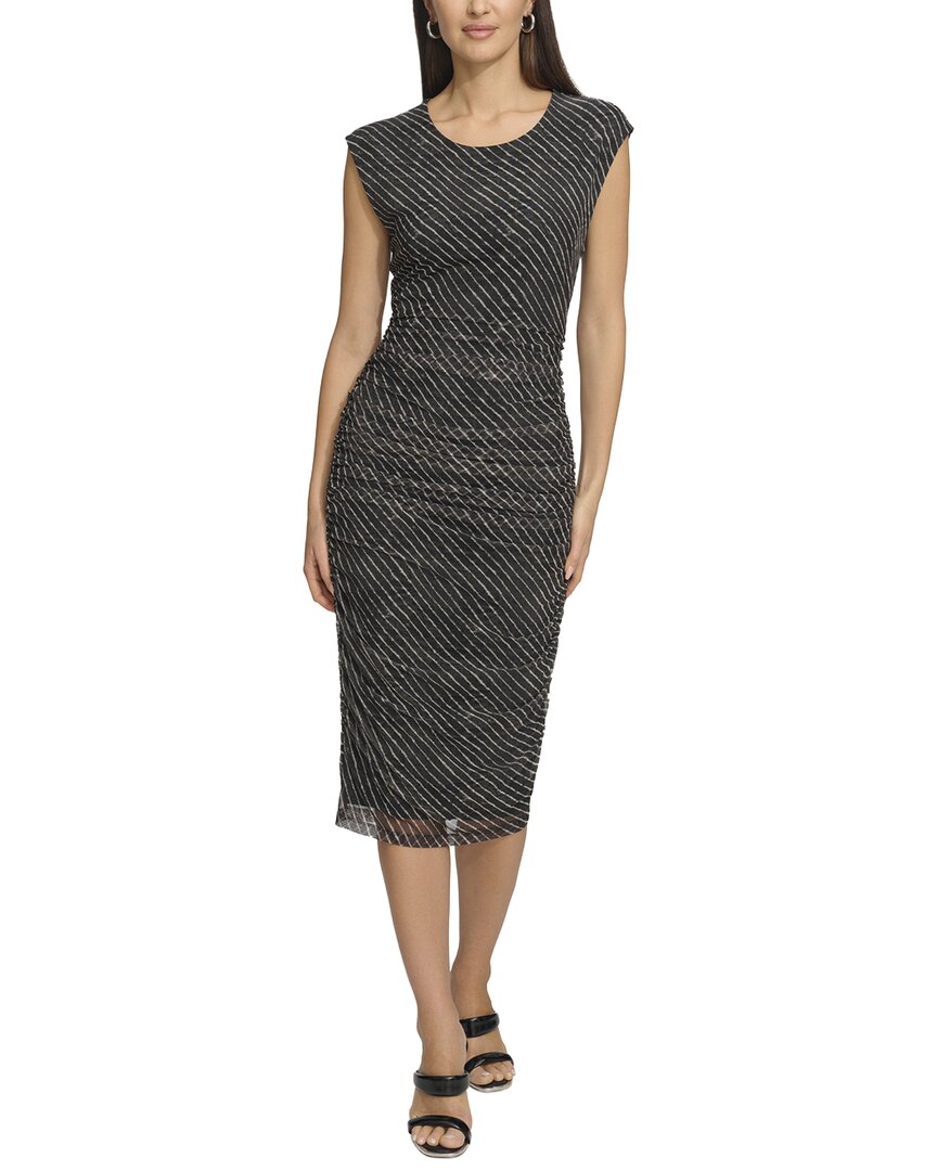 DKNY Print Mesh Dress