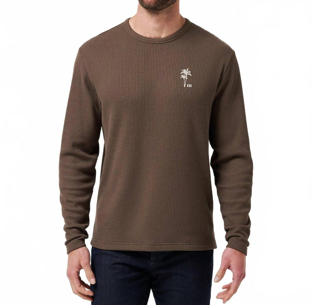 Souvenir Stand Pullover T Shirt In Chocolate Brown
