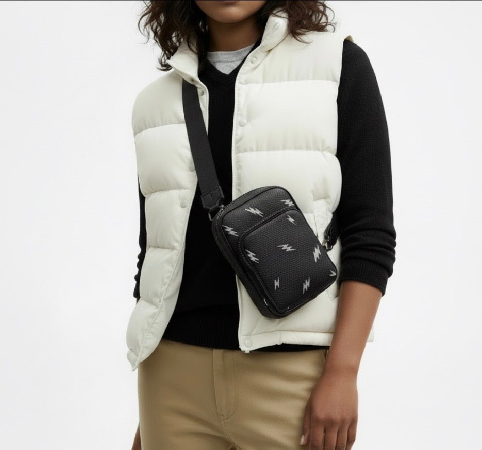 NWT Coach Unisex Racer Sling Pack In Smooth Calf Leather