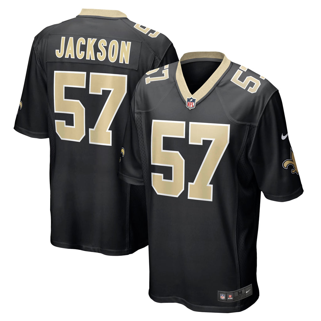New Orleans Saints Rickey Jackson Black Retired Player Jersey