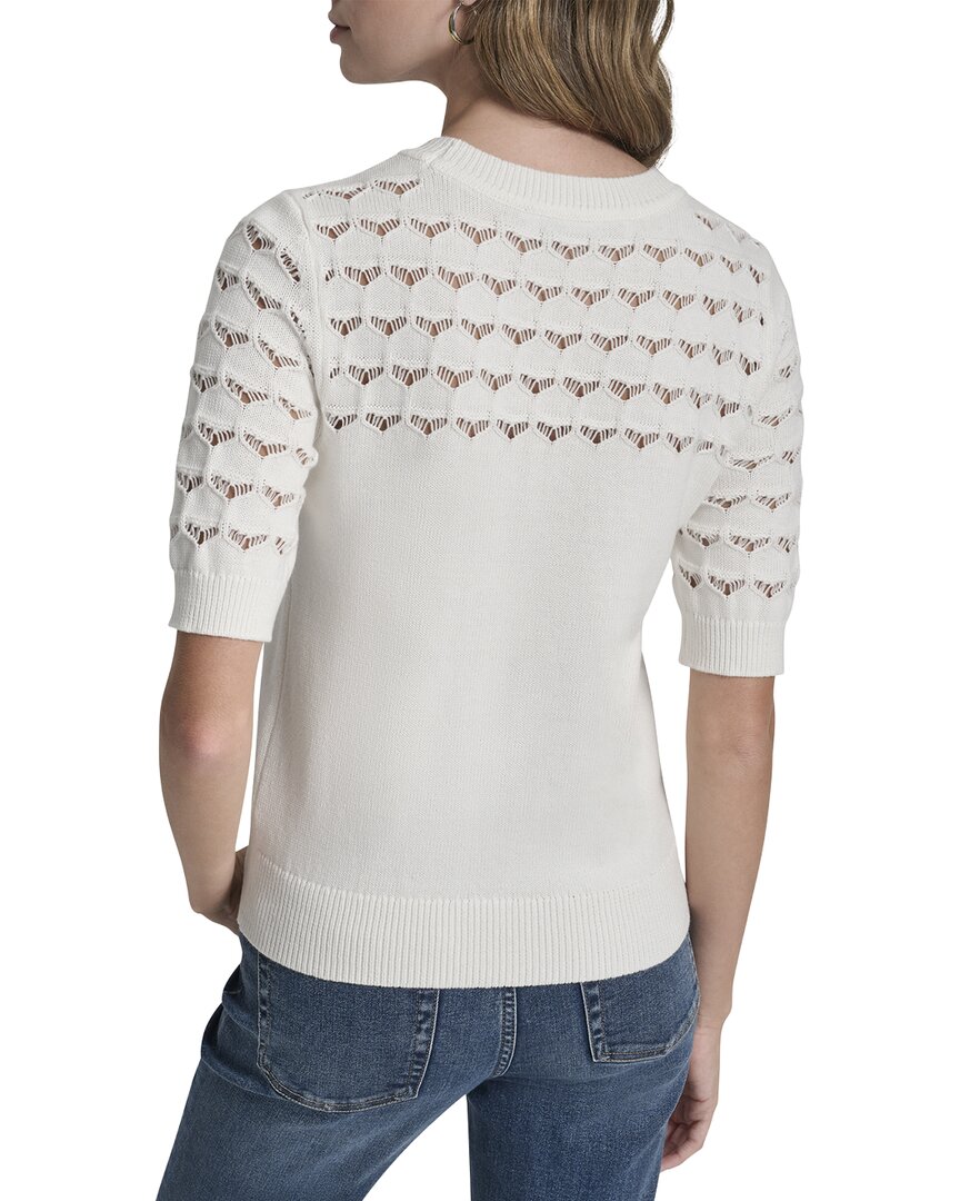 DKNY Yoke Sweater Top