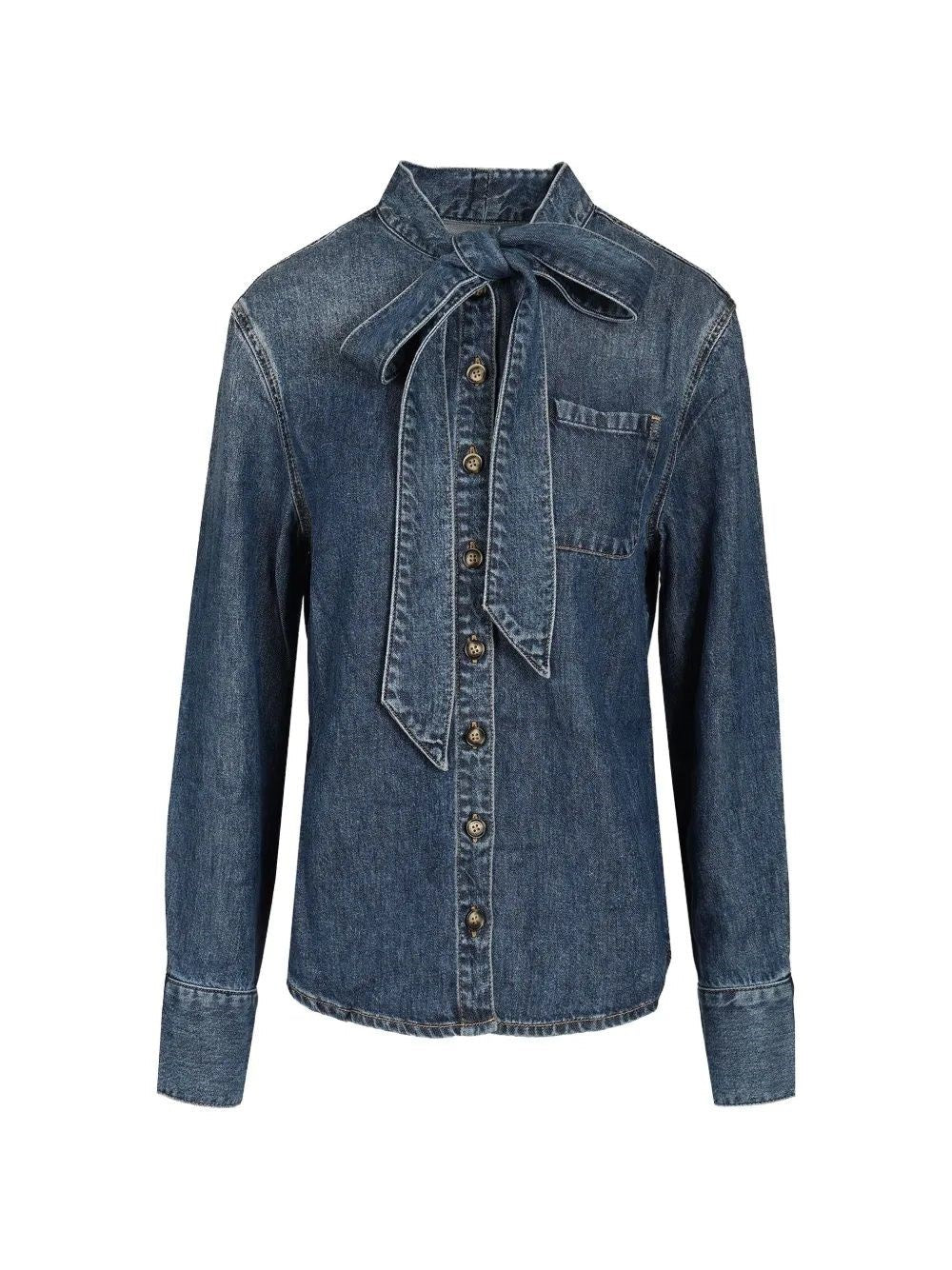 Self-Portrait Women Shirt With Bow