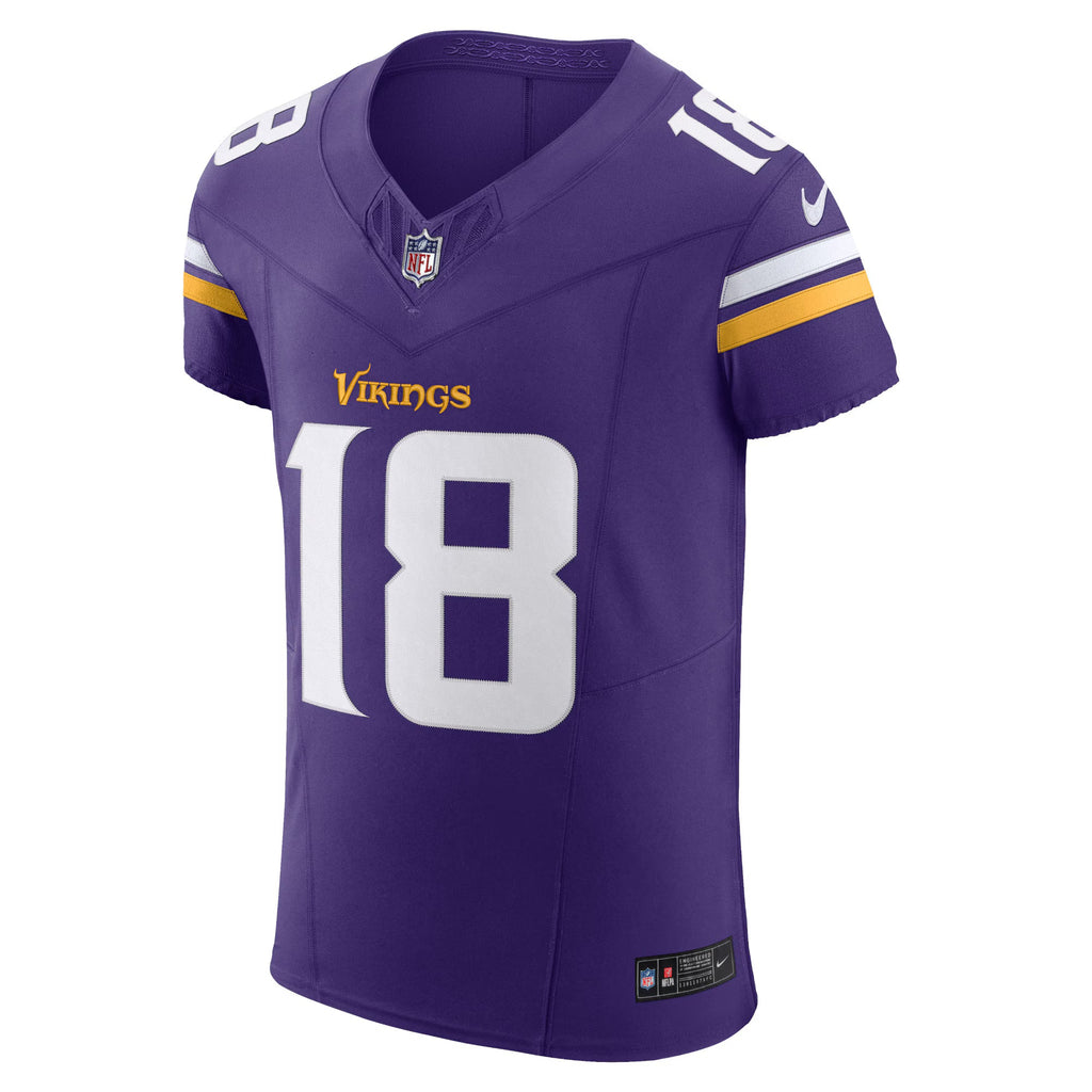Minnesota Vikings Justin Jefferson Purple Vapor F.U.S.E. Elite Jersey