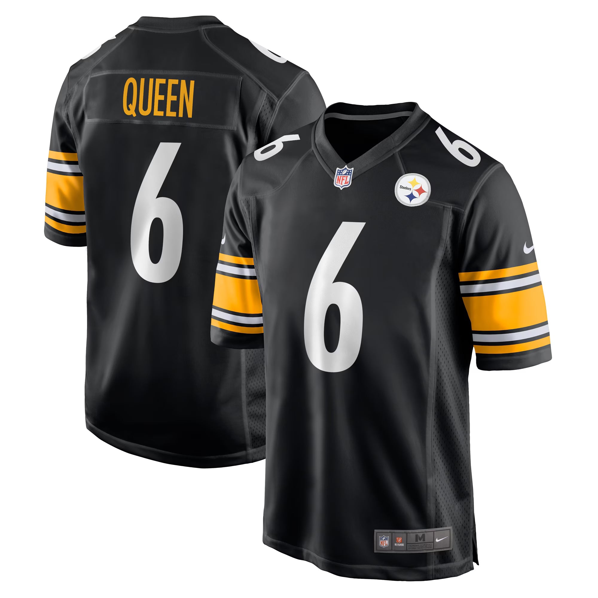 Pittsburgh Steelers Patrick Queen Black Game Jersey