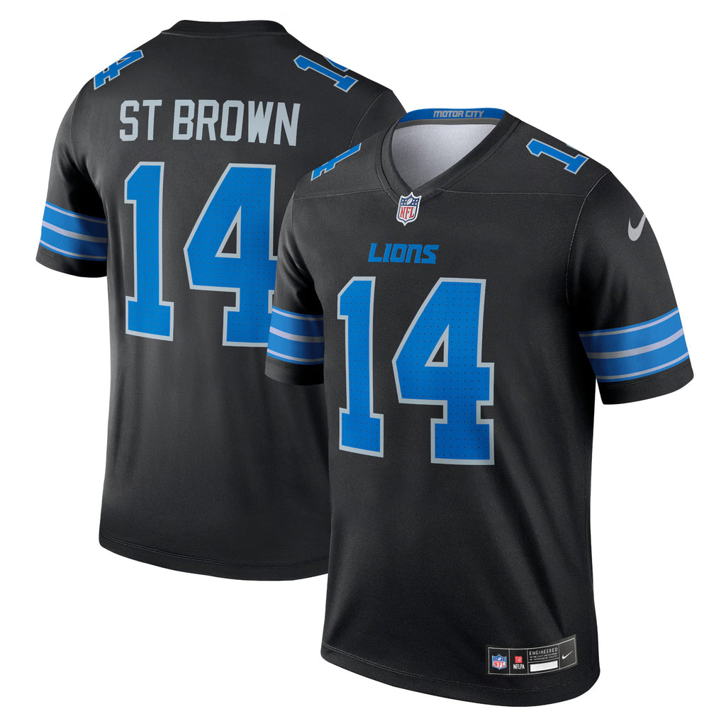 Detroit Lions Amon-Ra St. Brown Black Legend Player Performance Top