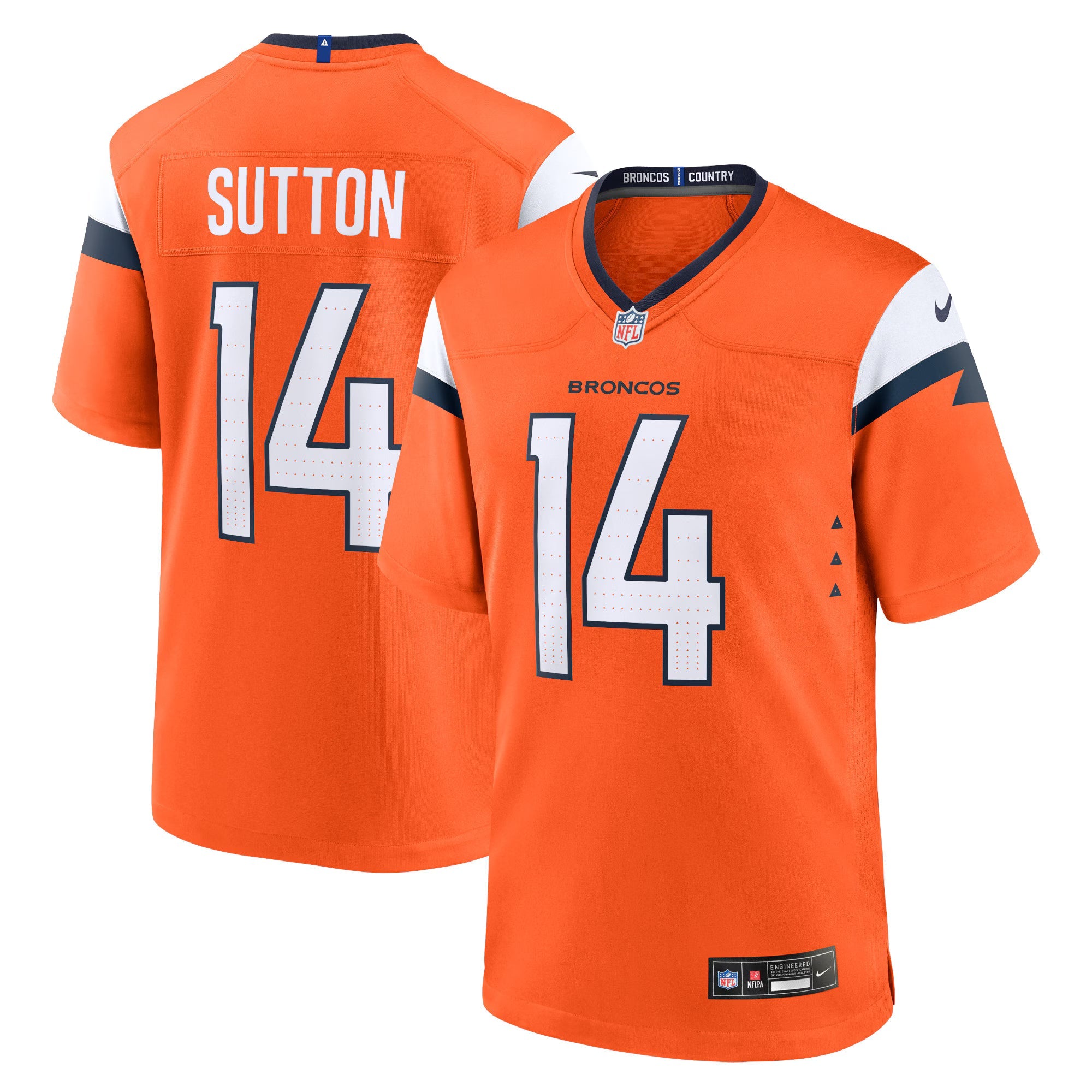 Denver Broncos Courtland Sutton Orange Mile High Collection Game Jersey