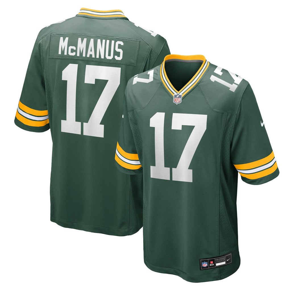 Green Bay Packers Brandon McManus Green Team Game Jersey