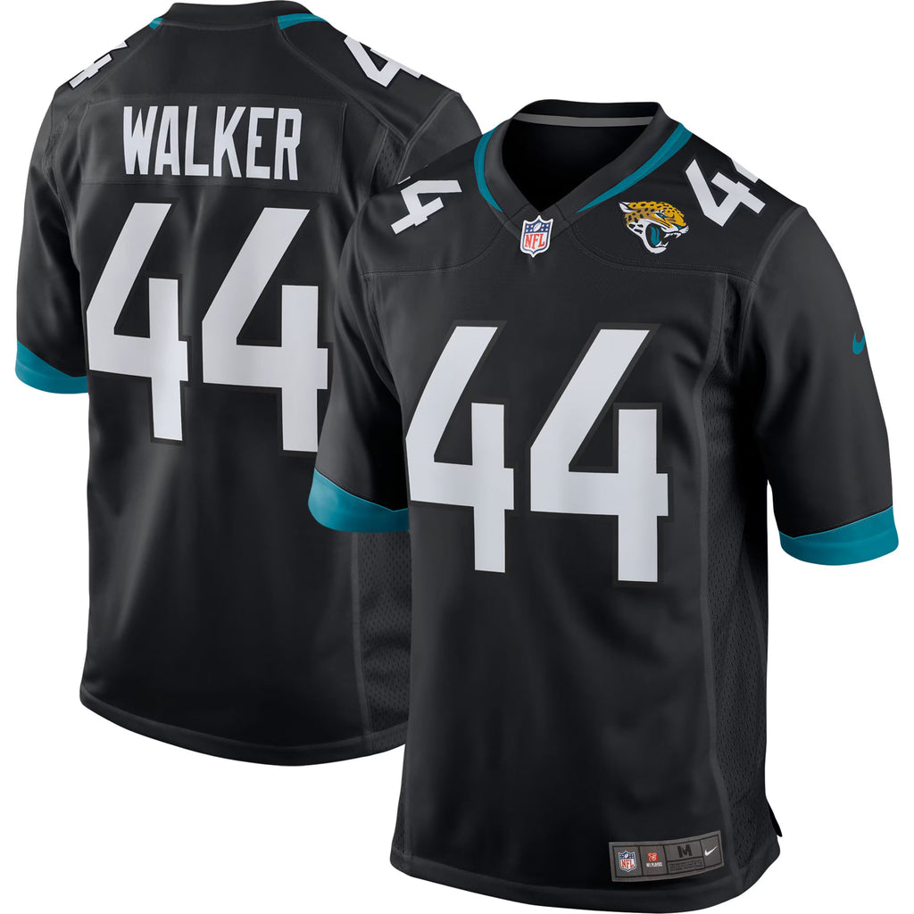 Jacksonville Jaguars Travon Walker Black Player Game Jersey
