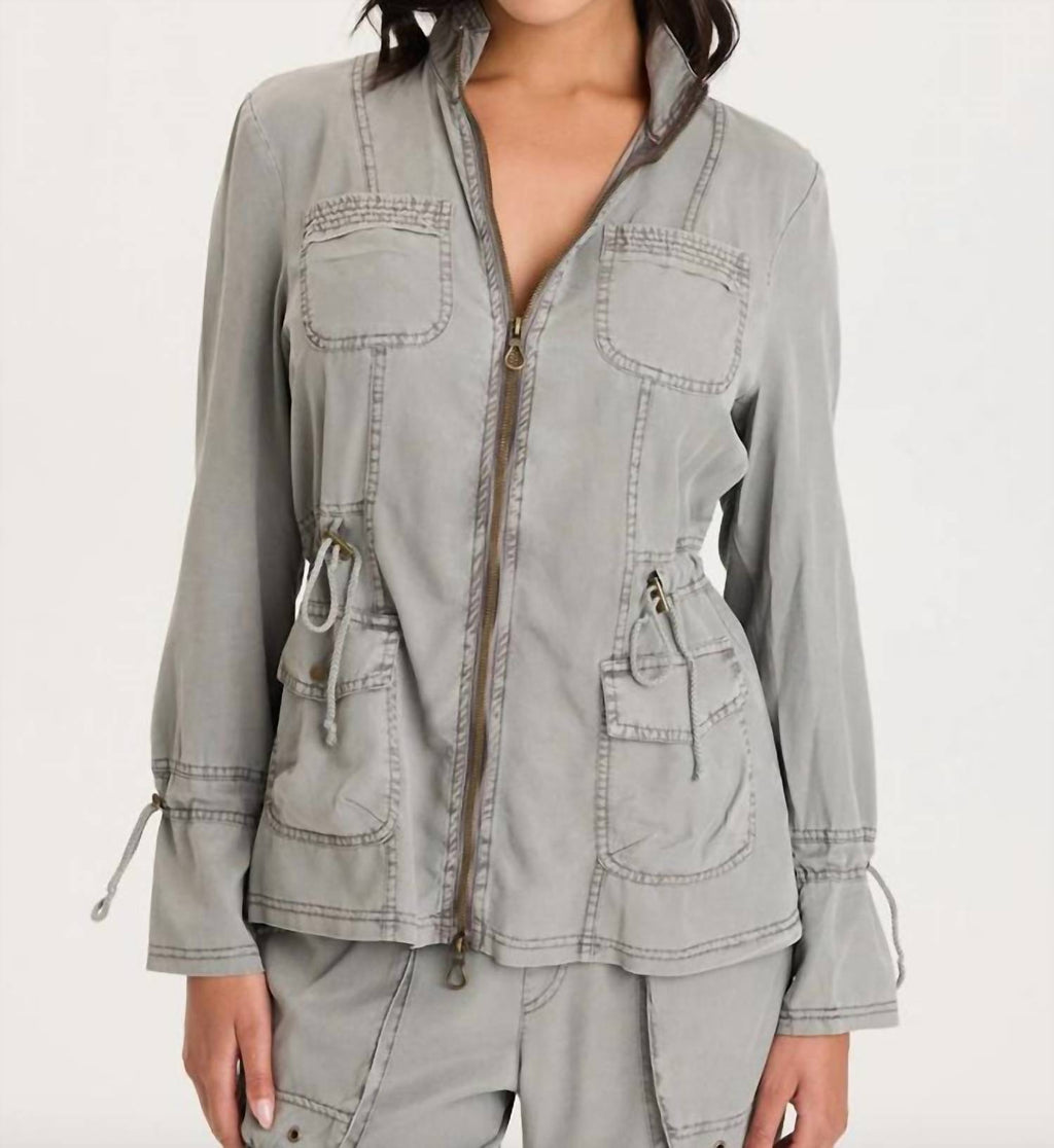 Hall Twill Jacket In Magnetic Grey Pigment