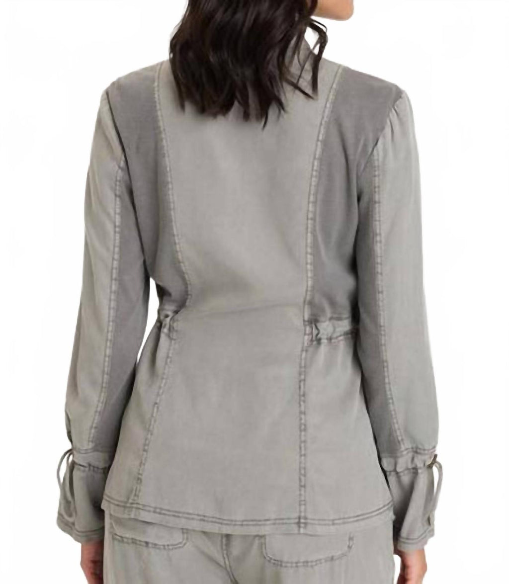 Hall Twill Jacket In Magnetic Grey Pigment