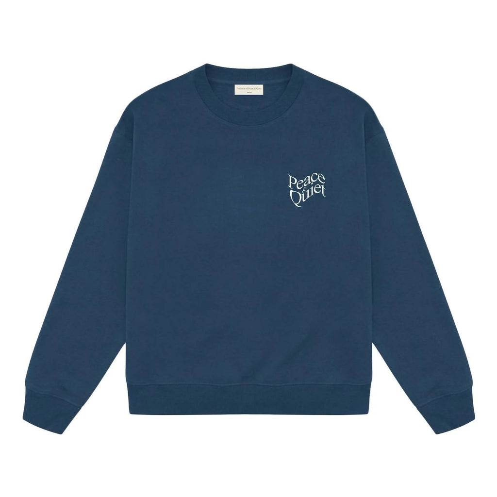 Men's Warped Crewneck Top In Navy