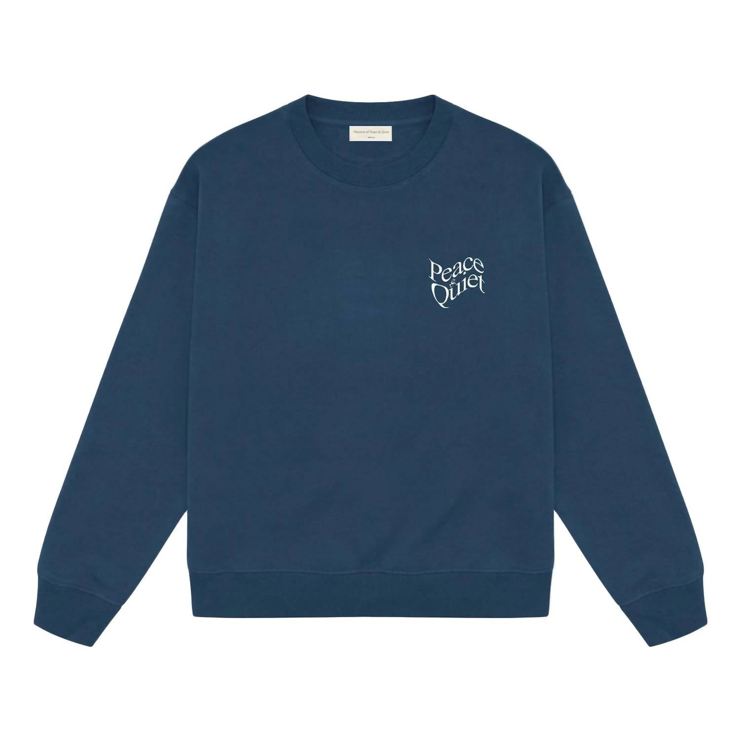 Men's Warped Crewneck Top In Navy