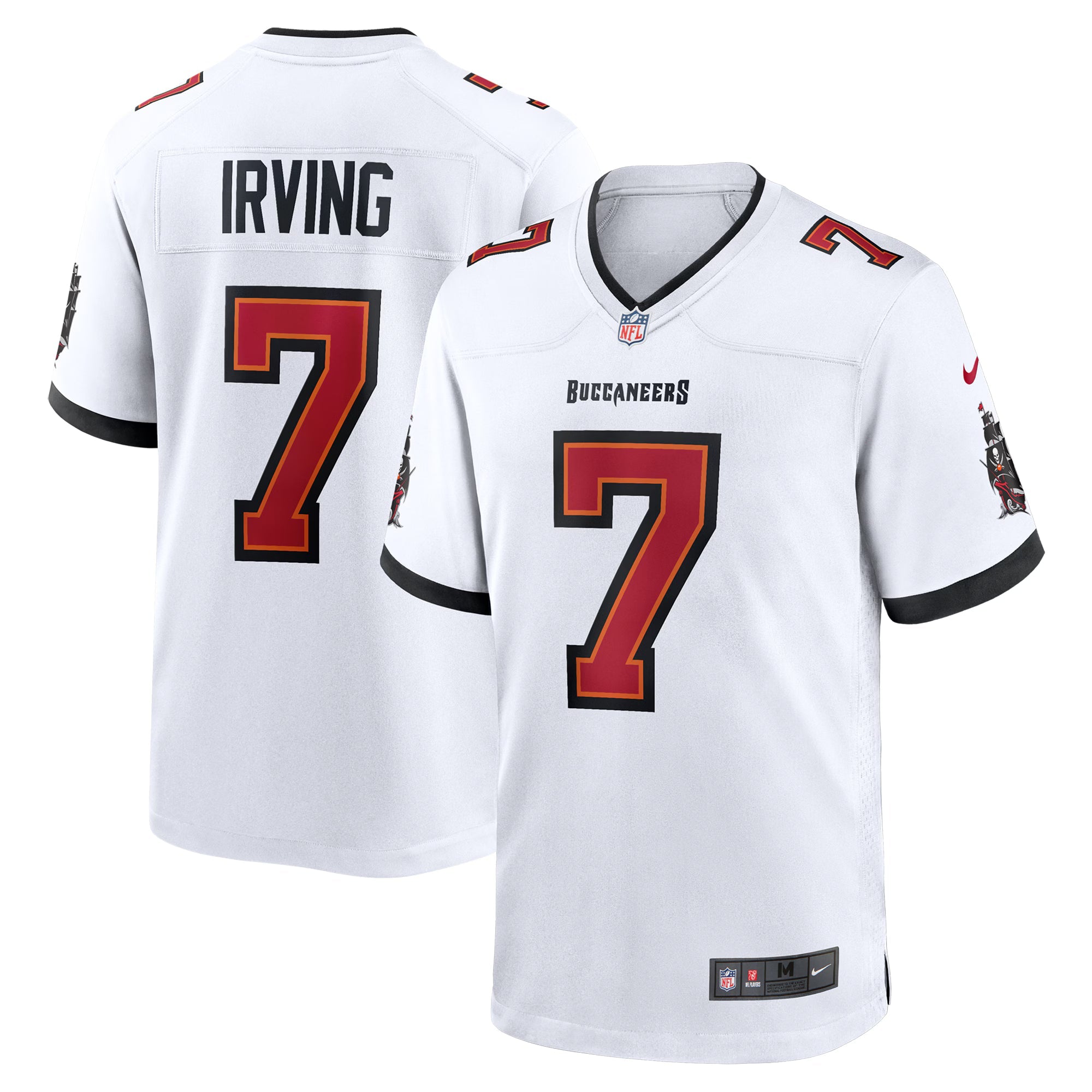 Tampa Bay Buccaneers Bucky Irving White Game Jersey