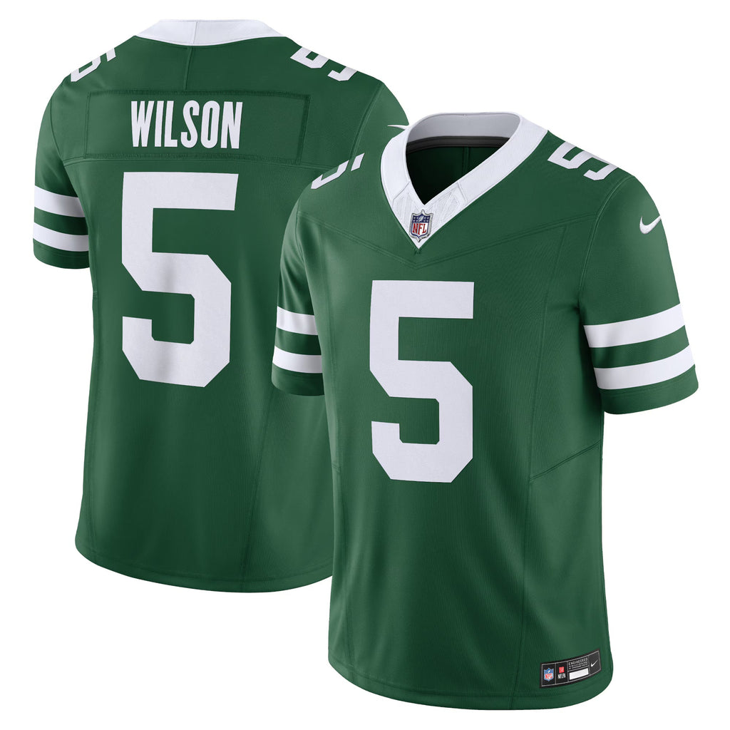 New York Jets Garrett Wilson Legacy Green Vapor F.U.S.E. Limited Jersey