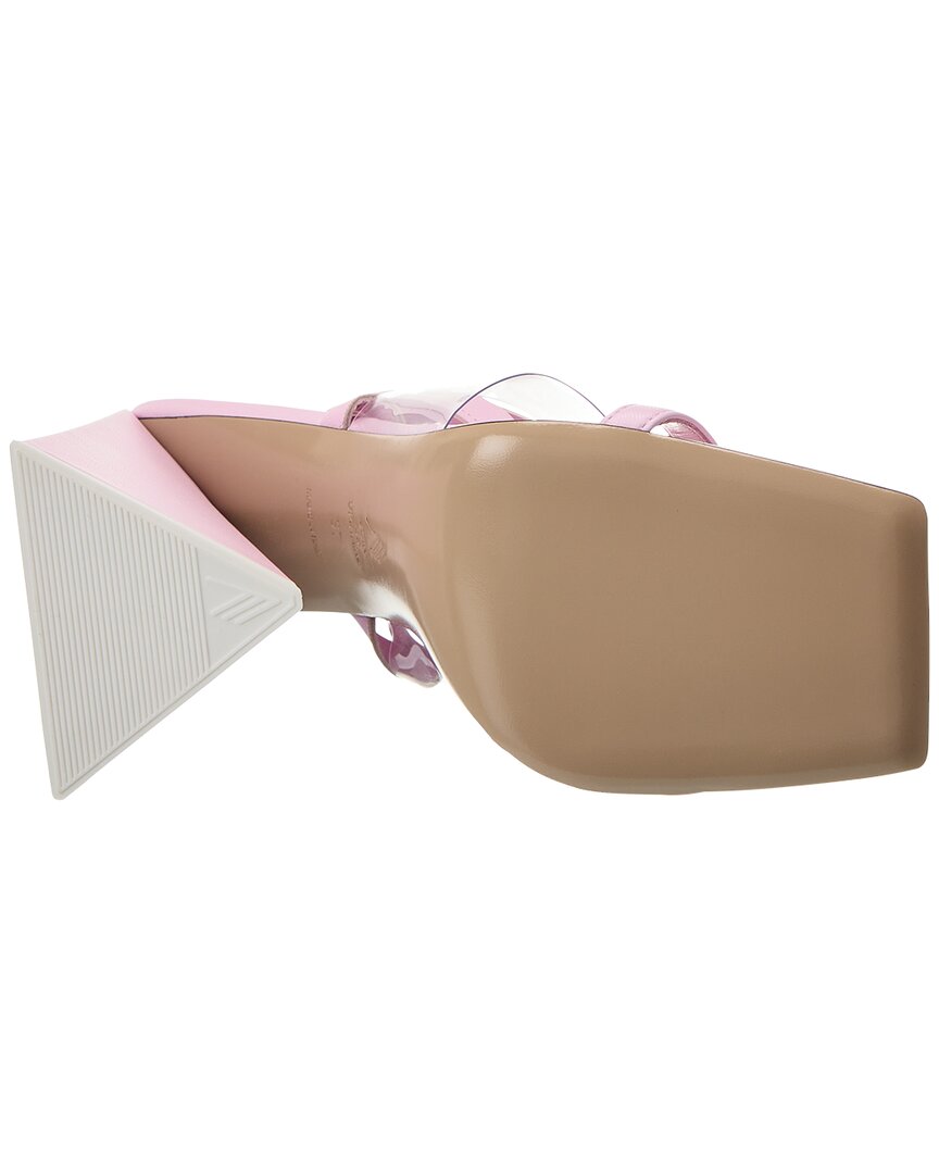 The Attico Isa Vinyl & Leather Sandal