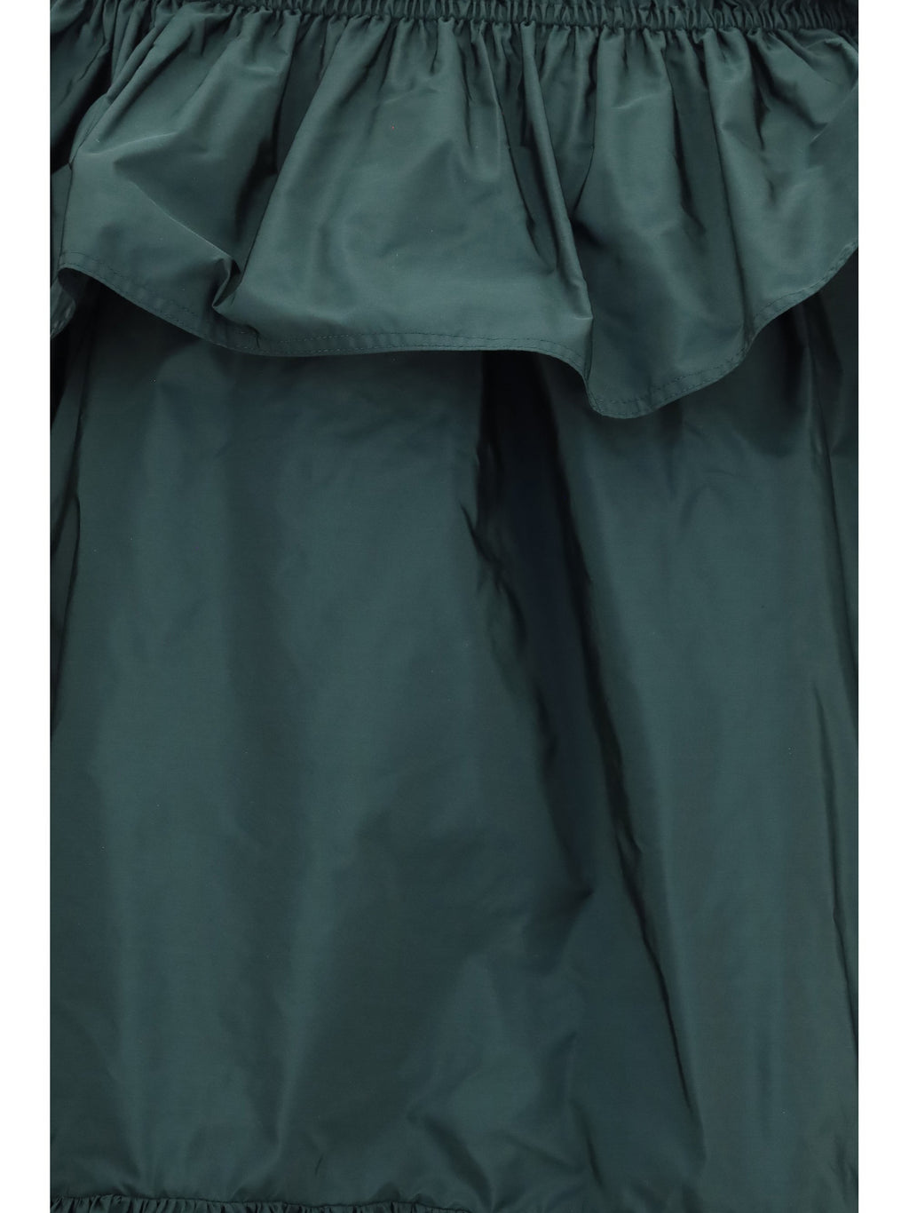 Saint Laurent Women Ruffled Nylon Poplin Dress