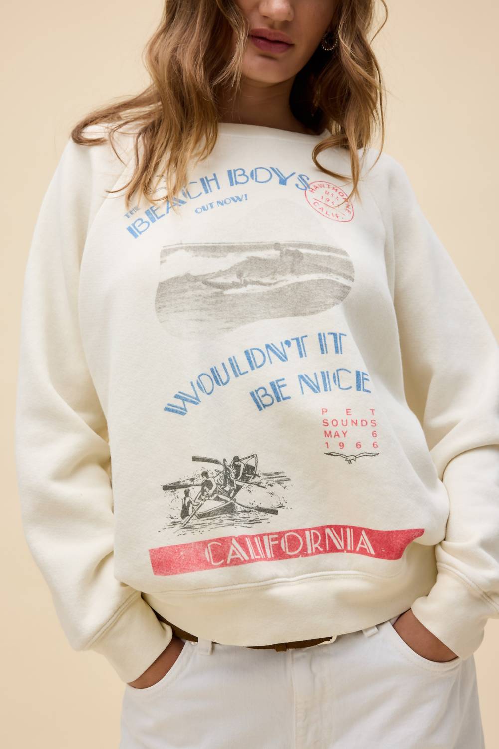 Beach Boys Wouldn’T It Be Nice Sweatshirt In White