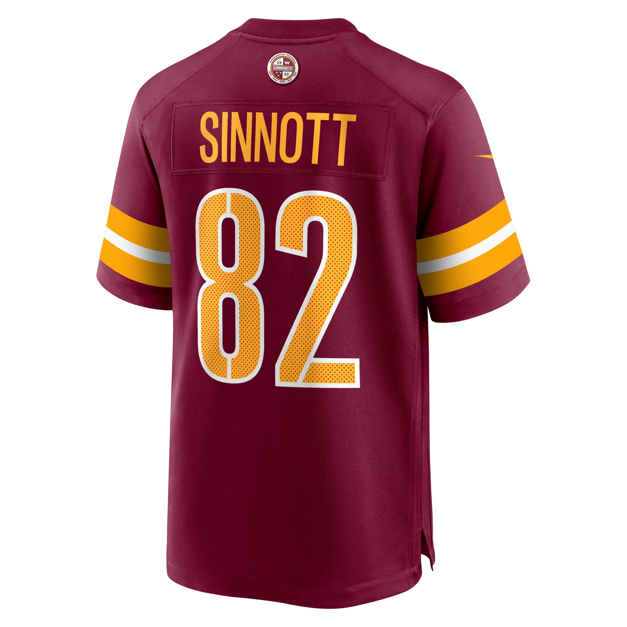 Washington Commanders Ben Sinnott Burgundy Game Jersey