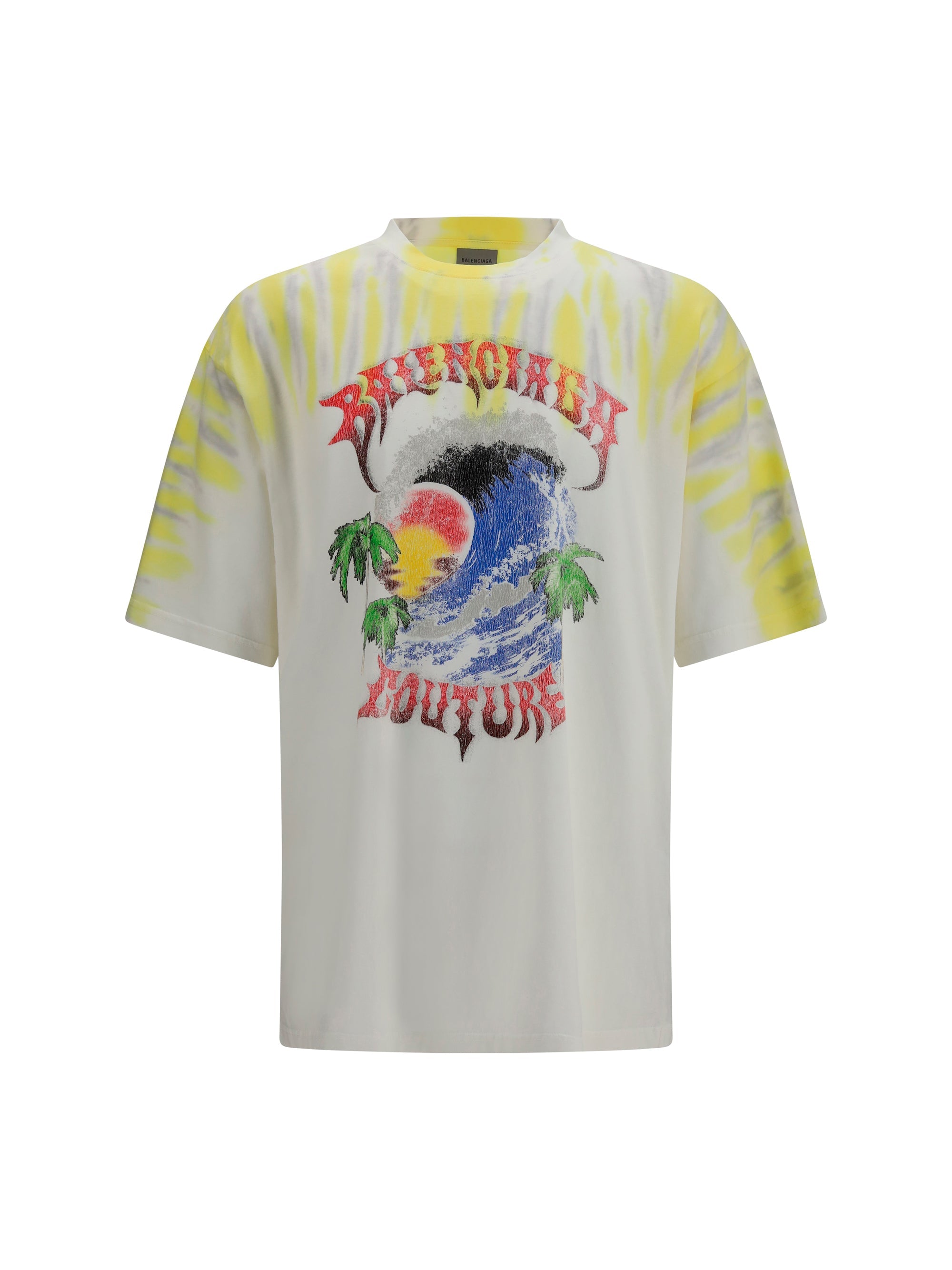 Balenciaga Men Extreme Tie Dye T-Shirt