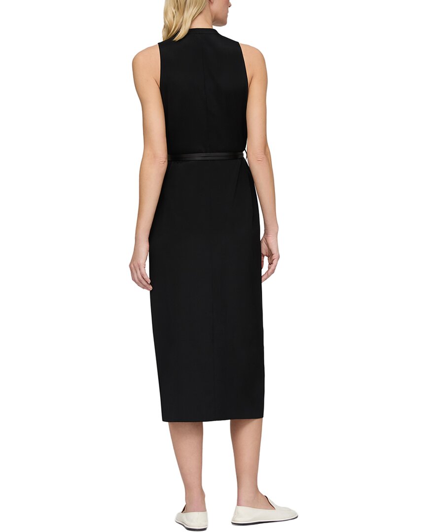 Lafayette 148 New York V-Neck Sleeveless Silk-Blend Dress