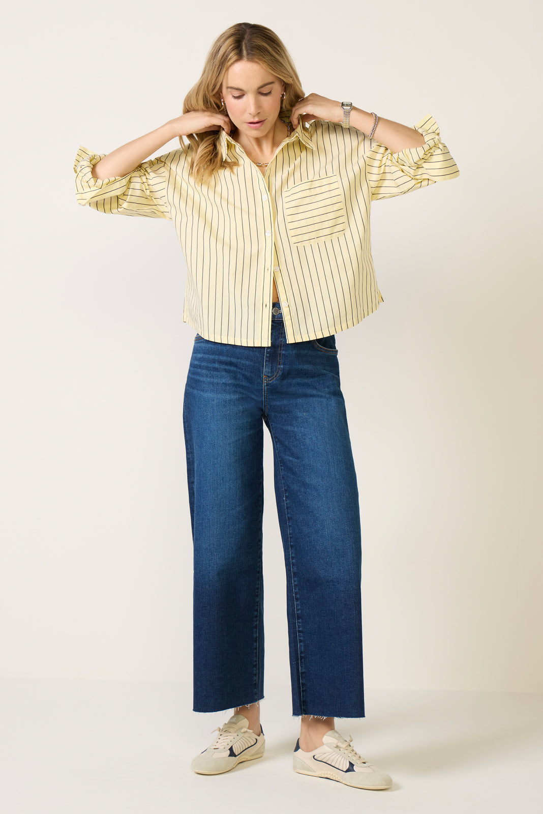 Women's Saige Wide Leg Crop Jeans