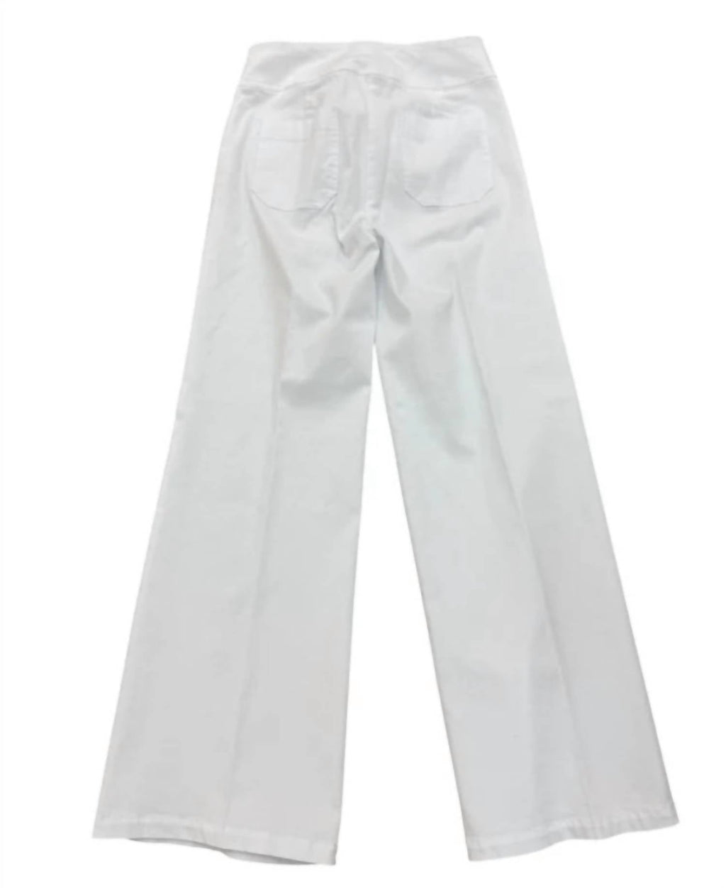 Pull On Wide Leg Pants In White