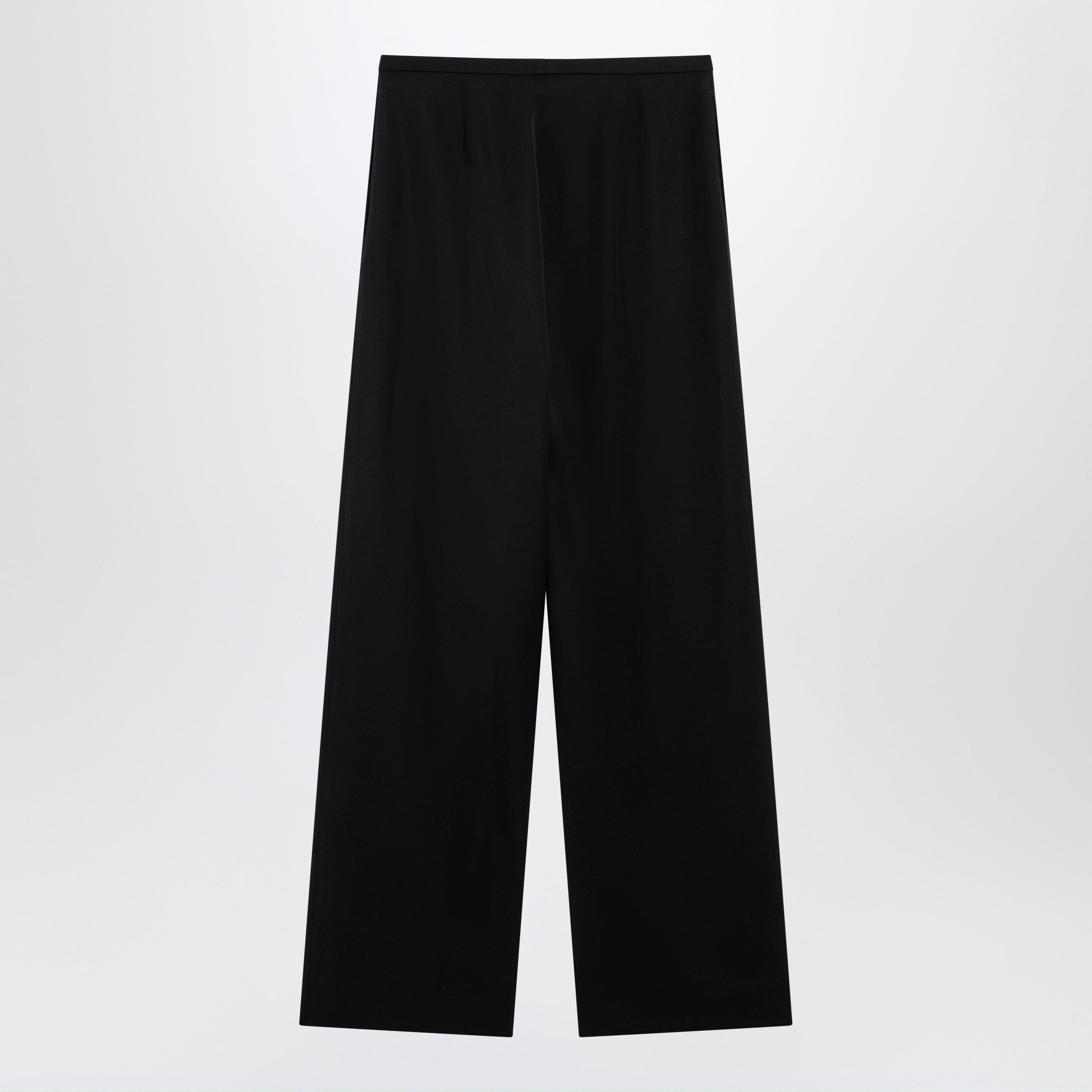 Gucci Oversized Lightweight Wool Trousers In Black Women