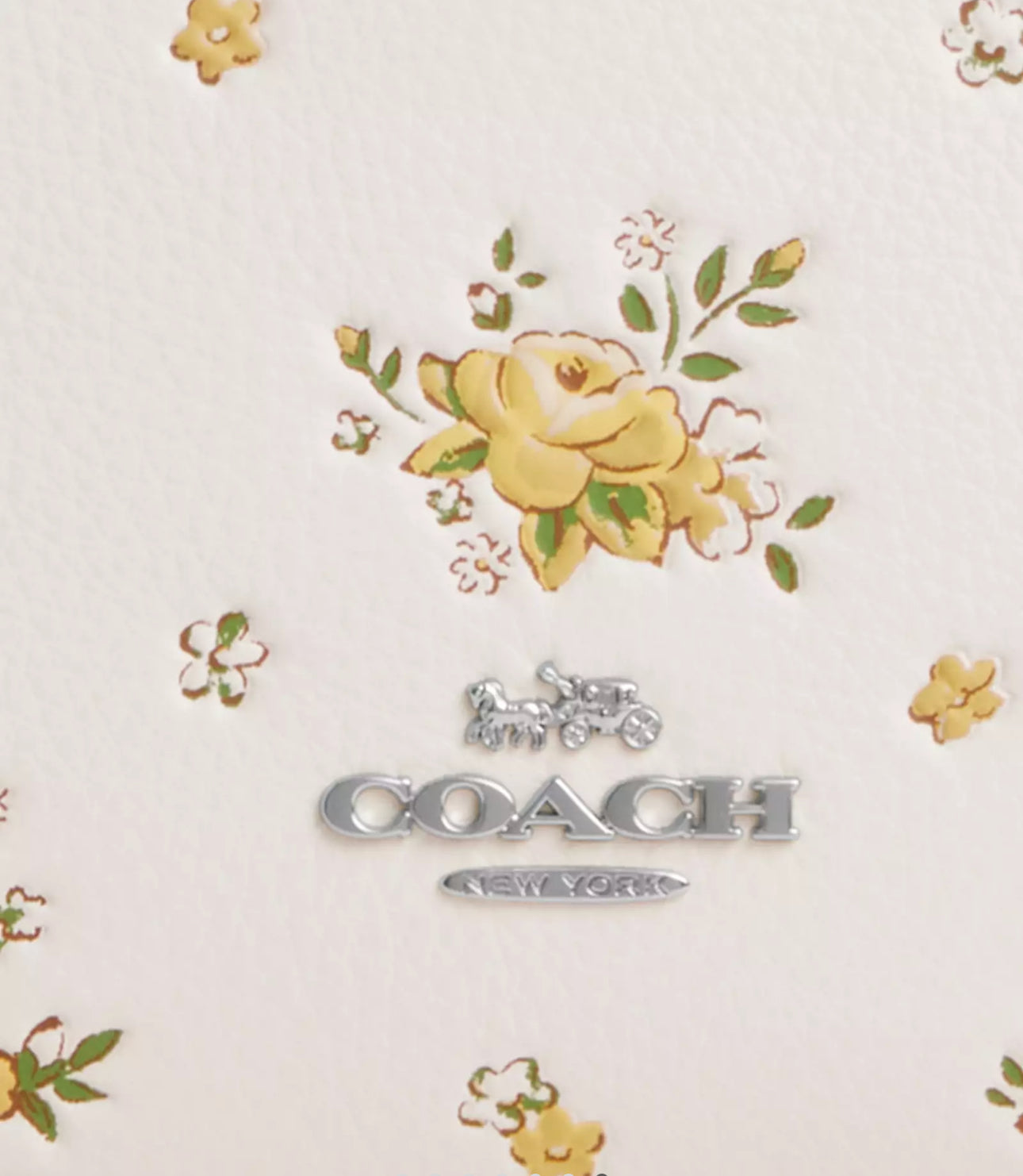 NWT Coach Slim Crossbody Leather Bag With Floral Print