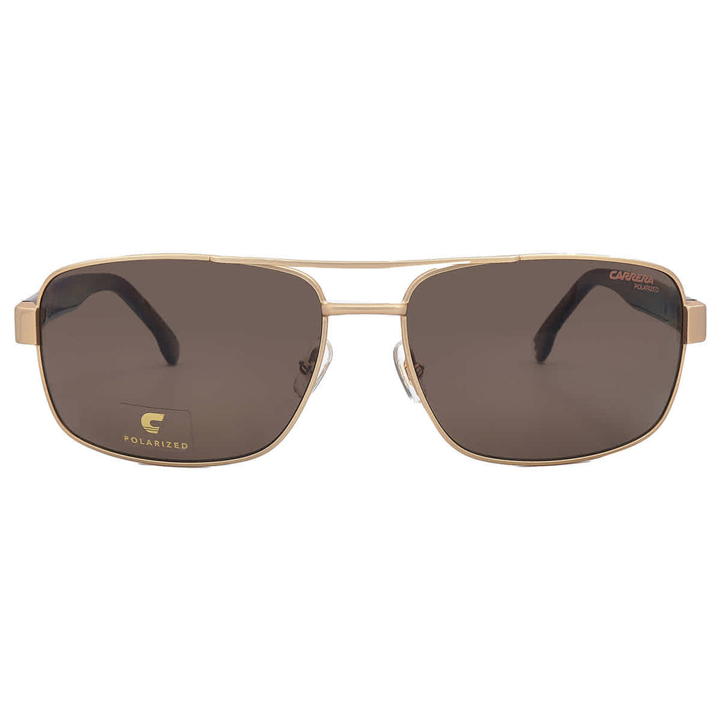 Carrera Polarized Bronze Rectangular Men's Sunglasses CARRERA 8063/S 0AOZ/SP 60