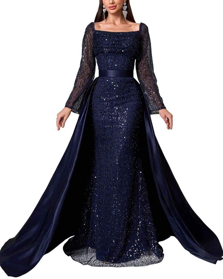 Silvia Rufino Embellished Maxi Dress
