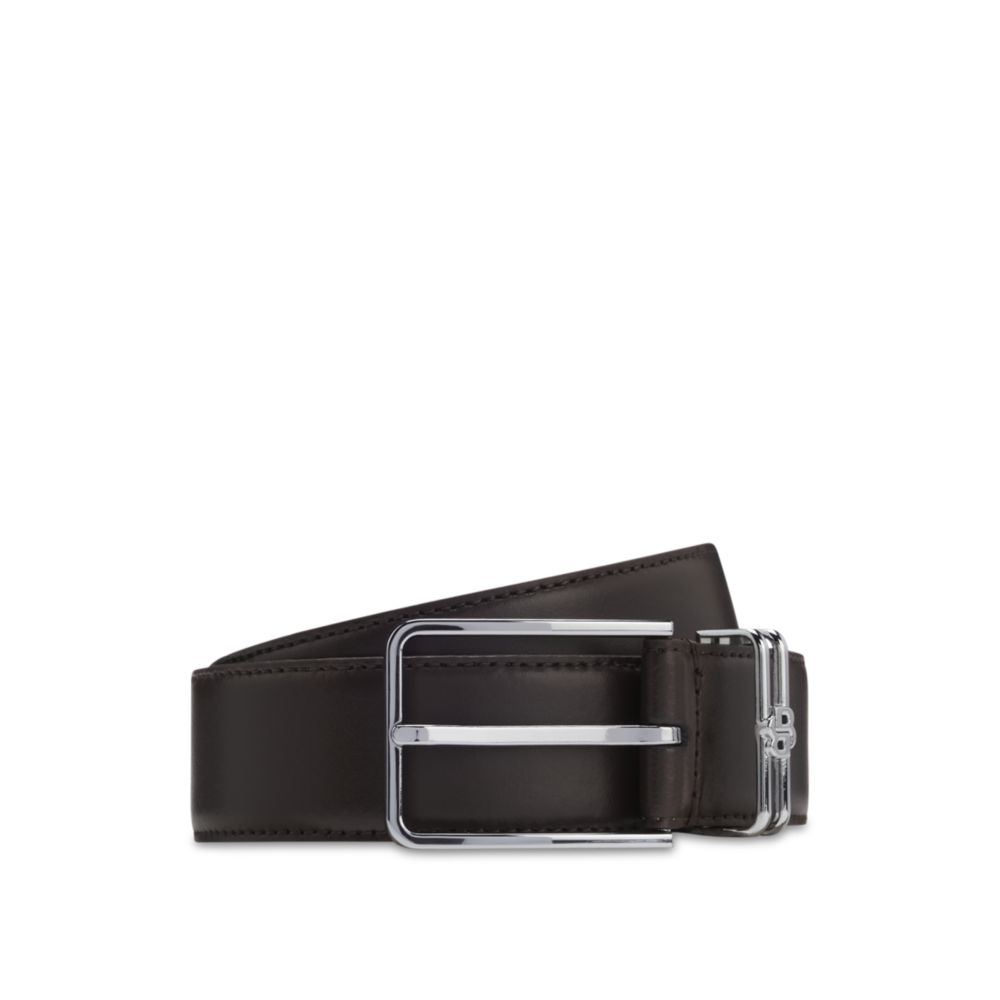 Italian-leather belt with Double B monogram