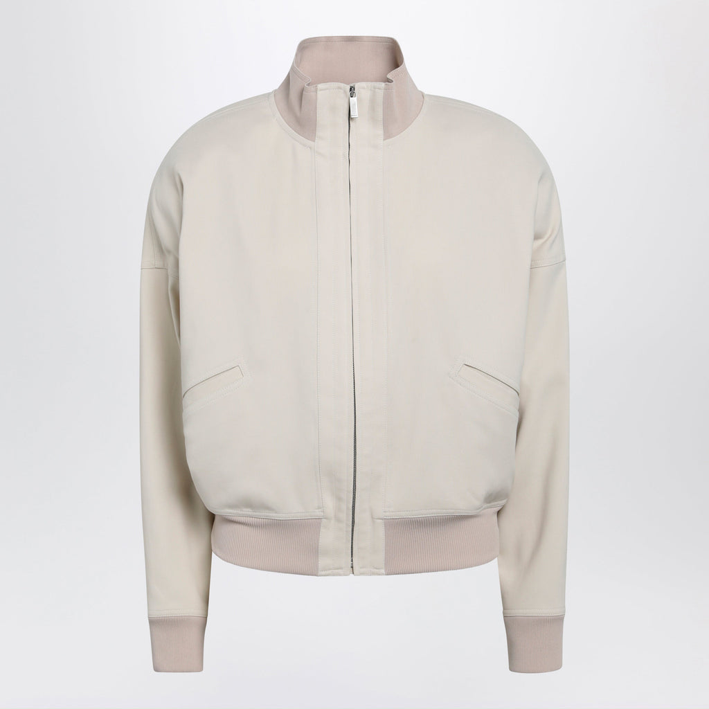 Gucci Ã‰Cru Poplin Zip Jacket Women