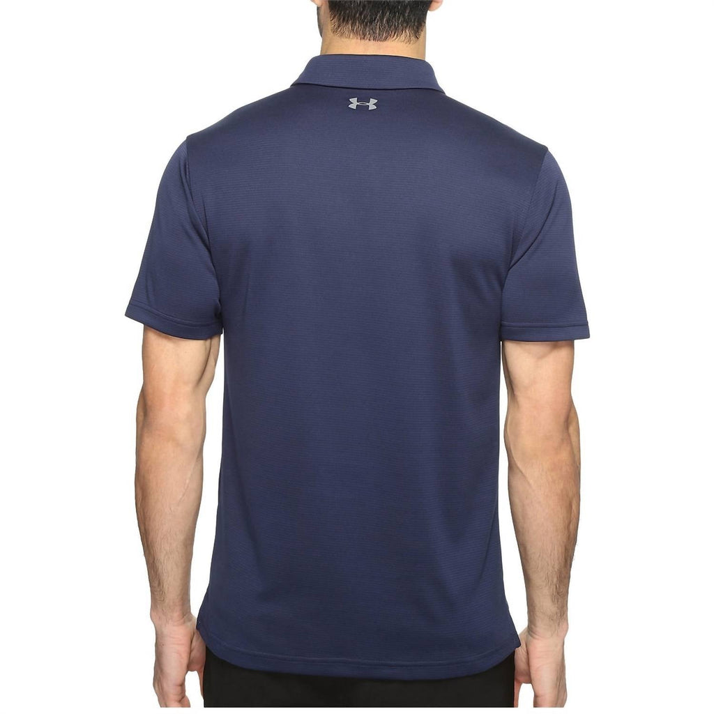 Tech Button Up Placket Polo In Midnight Navy