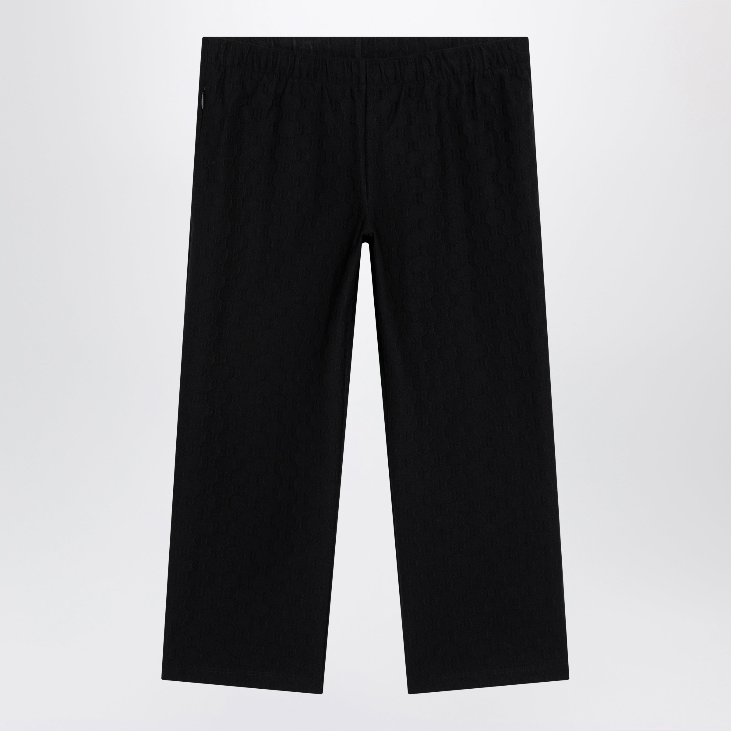 Gucci Gg Jacquard Jersey Pants With Elastic Waist In Black Women