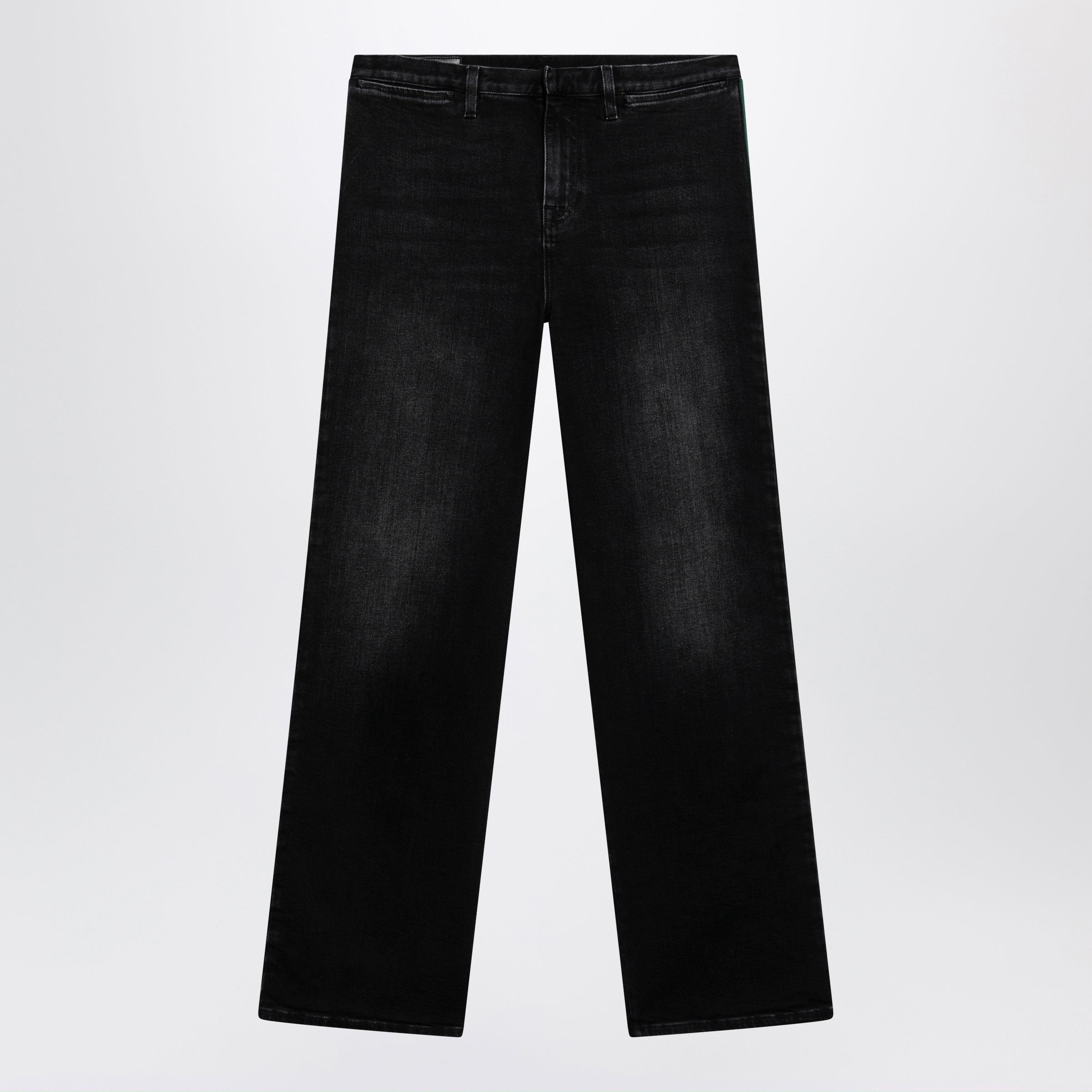 Gucci Straight-Leg Stretch Cotton Denim Jeans In Black Women